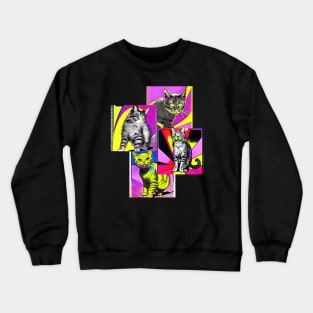 Retro Cats Crewneck Sweatshirt